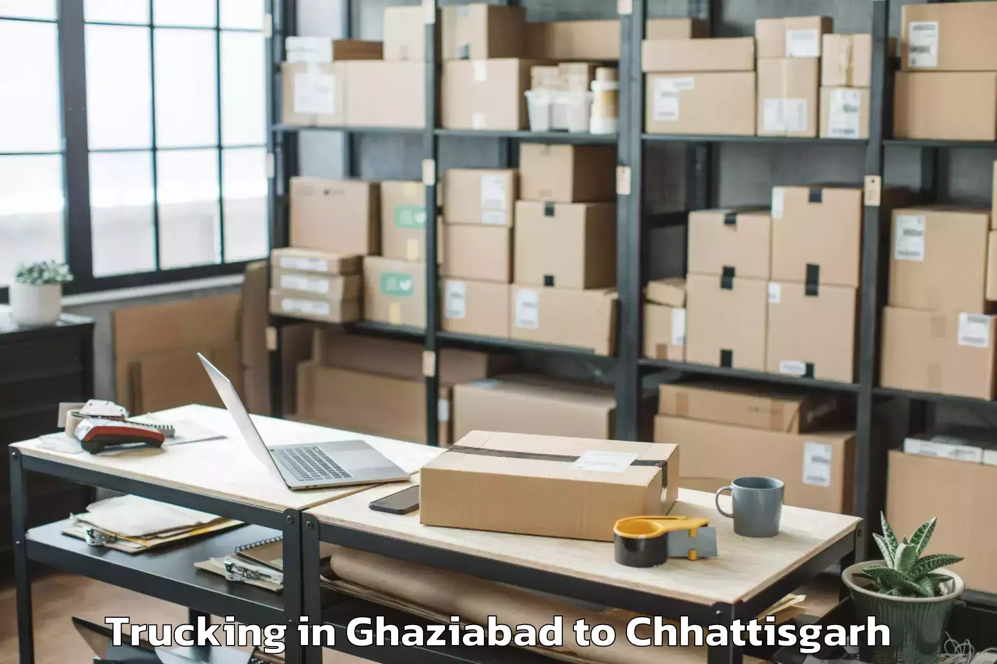 Quality Ghaziabad to Kondagaon Trucking